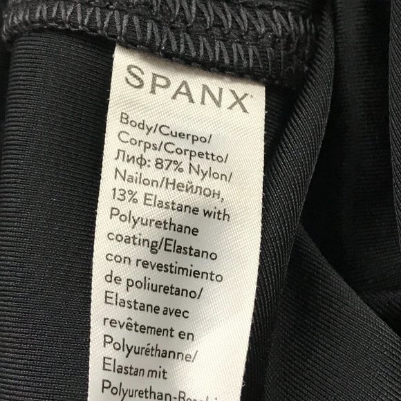 Spanx Women's Faux Leather Leggings Size Large High Waist Black Style 2437 - Picture 10 of 12